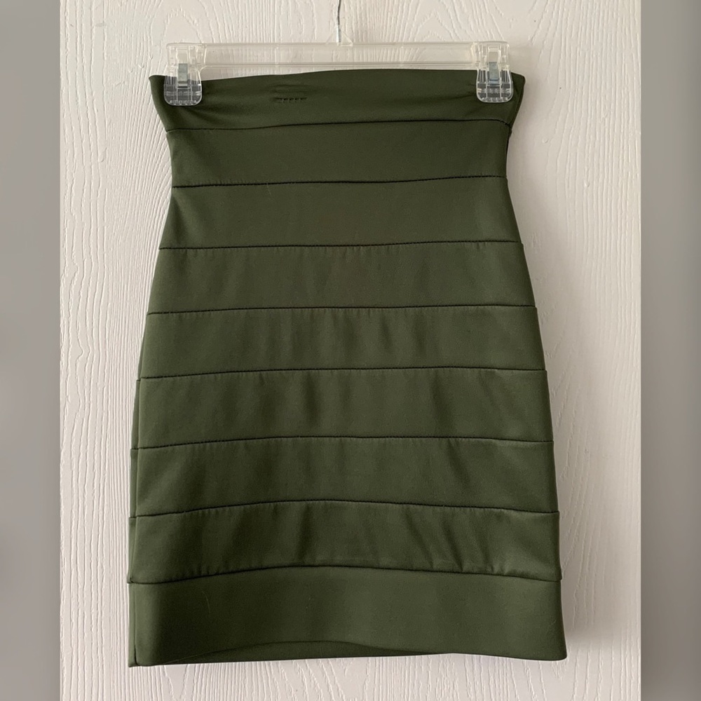 Olive green skirt